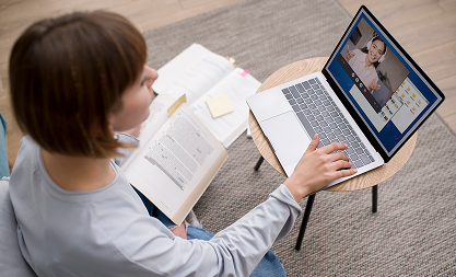 Learn Masters woman taking e learning courses 1